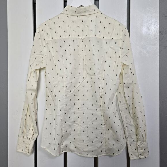 J.Crew Heraldic Dragon AOP Button Down Collared Long Sleeve Shirt Medium Preppy - Picture 3 of 8